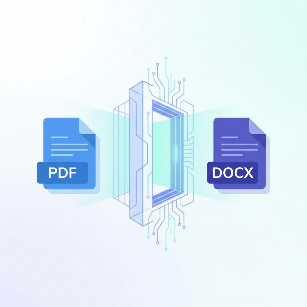 PDF to Word Conversion Illustration